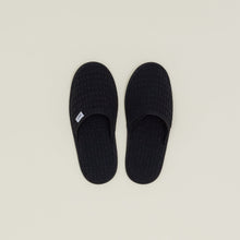 Load image into Gallery viewer, Simple Waffle Slippers Bath Towels Hawkins New York Black Small 
