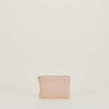 Load image into Gallery viewer, Simple Linen Zipper Pouch Bathroom Storage Hawkins New York Blush Small 
