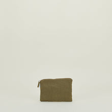 Load image into Gallery viewer, Simple Linen Zipper Pouch Bathroom Storage Hawkins New York Olive Small 

