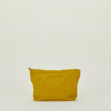 Load image into Gallery viewer, Simple Linen Zipper Pouch Bathroom Storage Hawkins New York Mustard Large 
