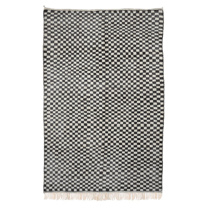 Fatima & Naima's Grid Hand-Knot Area Rugs Salam Hello 