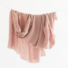 Load image into Gallery viewer, Stone Washed Linen Throw - Blush Throws Powered by People 
