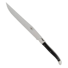 Load image into Gallery viewer, Laguiole Bread Knife Bread Knives Forge de Laguiole Dark Horn - Shiny 
