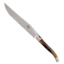 Load image into Gallery viewer, Laguiole Bread Knife Bread Knives Forge de Laguiole Horn - Shiny 
