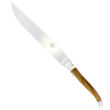 Load image into Gallery viewer, Laguiole Bread Knife Bread Knives Forge de Laguiole Olive Wood - Shiny 
