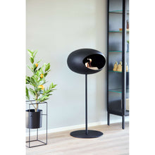Load image into Gallery viewer, Bioethanol Fireplace Dome, Black Steel 47&quot;h Fireplace Le Feu 
