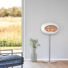Load image into Gallery viewer, Bioethanol Fireplace Dome, White Steel 47&quot;h Fireplace Le Feu 
