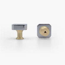 Load image into Gallery viewer, Mod Knob Hardware Hapny Home Polished Chrome &amp; Satin Brass (CSB) 
