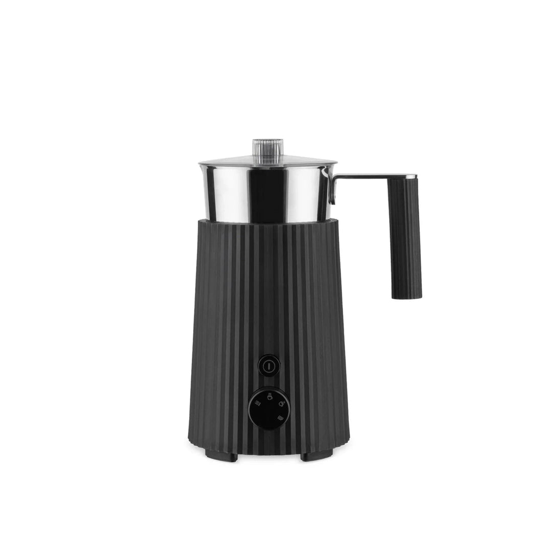 Plissé Milk Frother Coffee Makers Alessi Black 