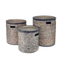 Load image into Gallery viewer, Black Malawi Basket - Small Storage Baskets Powered by People 
