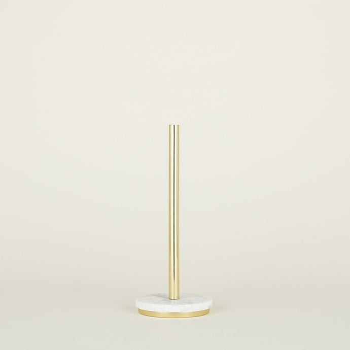 Simple Marble and Brass Paper Towel Holder Paper Towel Holders Hawkins New York 