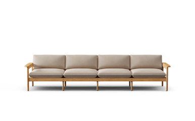 Dunes Teak 4-Seat Sofa Burrow 