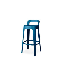 Load image into Gallery viewer, Ombra Stool with Backrest Bar Stools RS Barcelona Blue Bar 
