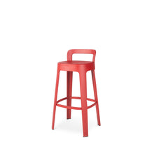 Load image into Gallery viewer, Ombra Stool with Backrest Bar Stools RS Barcelona Red Bar 
