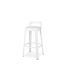 Load image into Gallery viewer, Ombra Stool with Backrest Bar Stools RS Barcelona White Bar 
