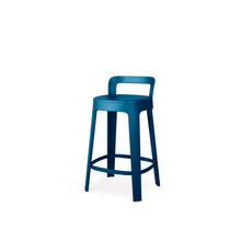 Load image into Gallery viewer, Ombra Stool with Backrest Bar Stools RS Barcelona Blue Counter 
