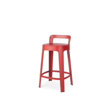 Load image into Gallery viewer, Ombra Stool with Backrest Bar Stools RS Barcelona Red Counter 
