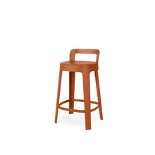 Load image into Gallery viewer, Ombra Stool with Backrest Bar Stools RS Barcelona Terracotta Counter 
