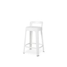 Load image into Gallery viewer, Ombra Stool with Backrest Bar Stools RS Barcelona White Counter 
