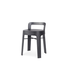 Load image into Gallery viewer, Ombra Stool with Backrest Bar Stools RS Barcelona Black Low 
