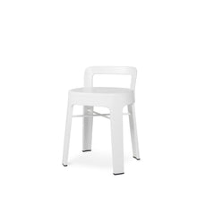 Load image into Gallery viewer, Ombra Stool with Backrest Bar Stools RS Barcelona White Low 
