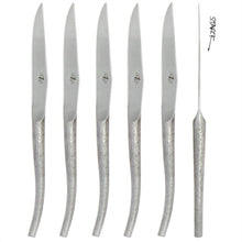 Load image into Gallery viewer, Philippe Starck Set of 6 LOG Steak Knives TABLE KNIVES Forge de Laguiole 
