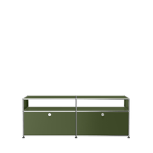 Load image into Gallery viewer, O2 Media Cabinet Credenzas USM Olive Green 
