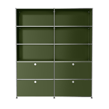 Load image into Gallery viewer, R2 Shelving Shelving USM Olive Green 
