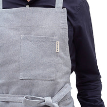 Load image into Gallery viewer, Blue Crossback Bib Apron Aprons Powered by People 
