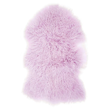 Load image into Gallery viewer, Tibetan Sheepskin Pelt Area Rugs Fibre by Auskin Powder Purple 
