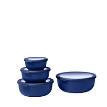 Load image into Gallery viewer, Cirqula Storage Box - Set of 4 Food Containers Mepal Vivid Blue 

