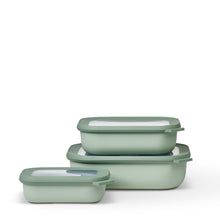 Load image into Gallery viewer, Cirqula Storage Box - Set of 3 Food Containers Mepal Jade 
