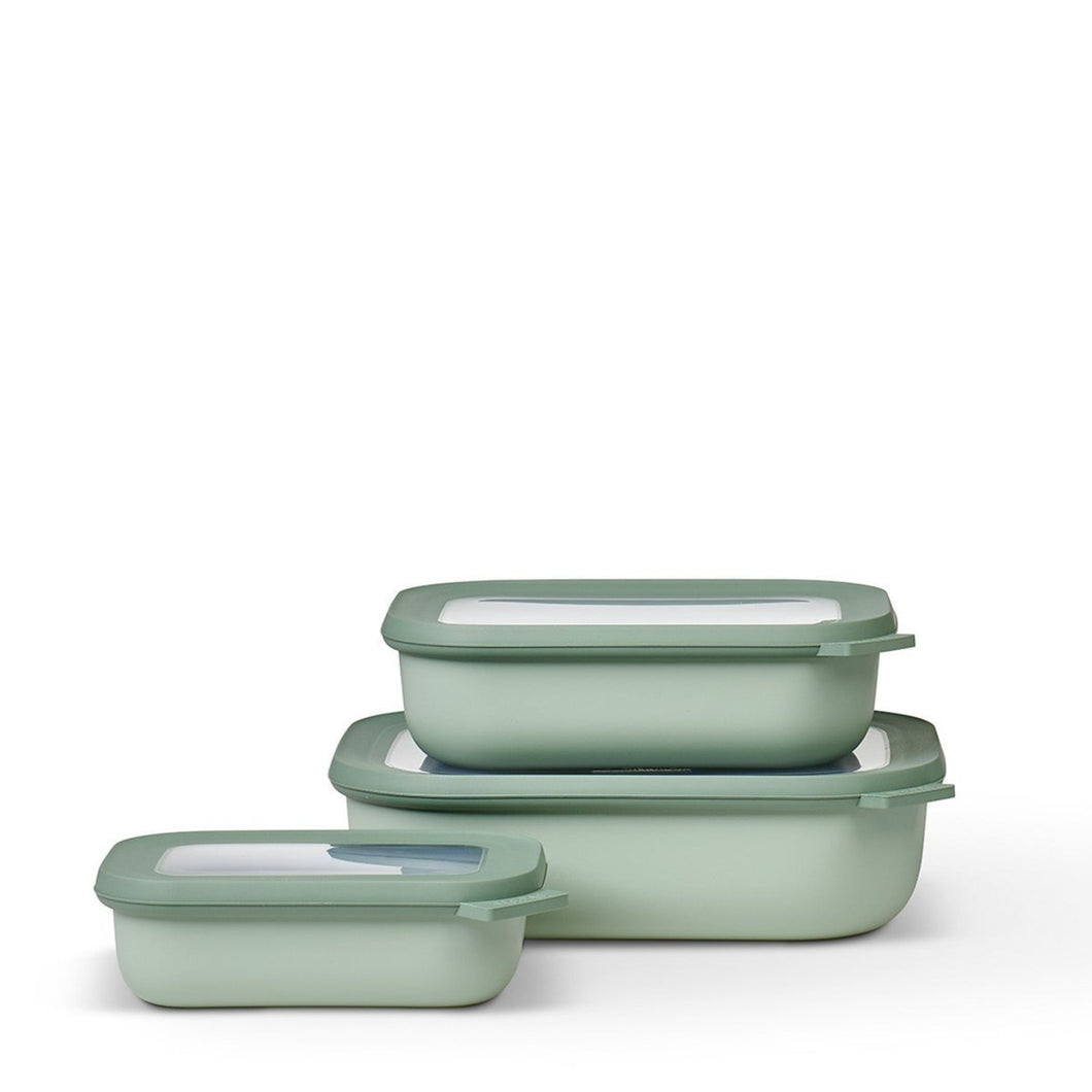 Cirqula Storage Box - Set of 3 Food Containers Mepal Jade 