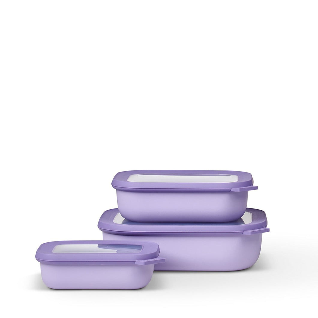 Cirqula Storage Box - Set of 3 Food Containers Mepal Lilac 
