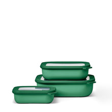 Load image into Gallery viewer, Cirqula Storage Box - Set of 3 Food Containers Mepal Vivid Green 
