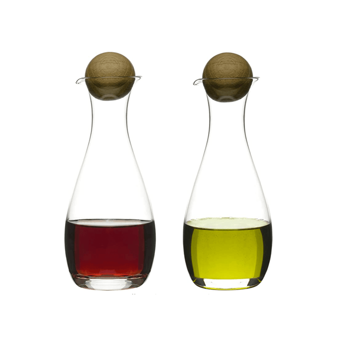 Sagaform by Widgeteer Nature Oil-Vinegar w-Oak Stopper (2 Pack) Serving Pitchers & Carafes Sagaform 