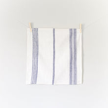 Load image into Gallery viewer, Aden Napkins, Natural / Navy - set of 4 Napkins + Rings Powered by People 
