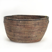 Load image into Gallery viewer, Black Oval Basket Storage Baskets Powered by People 
