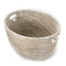 Load image into Gallery viewer, White Oval Basket Storage Baskets Powered by People 
