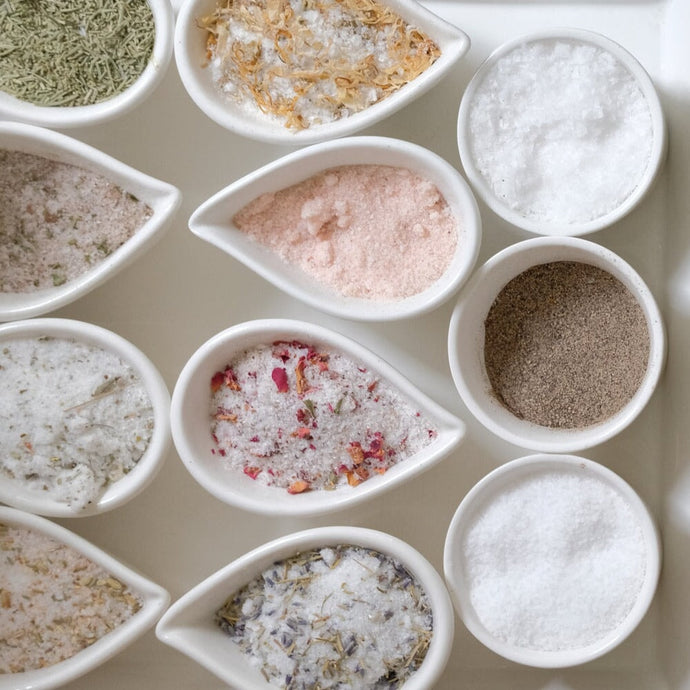 Savory Salt Collection: A set of seven Assorted Salts Pantry Bella Cucina 