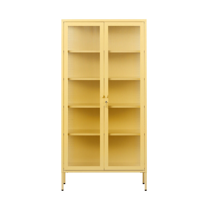 The Collector in Butter Cabinets Mustard Made US 