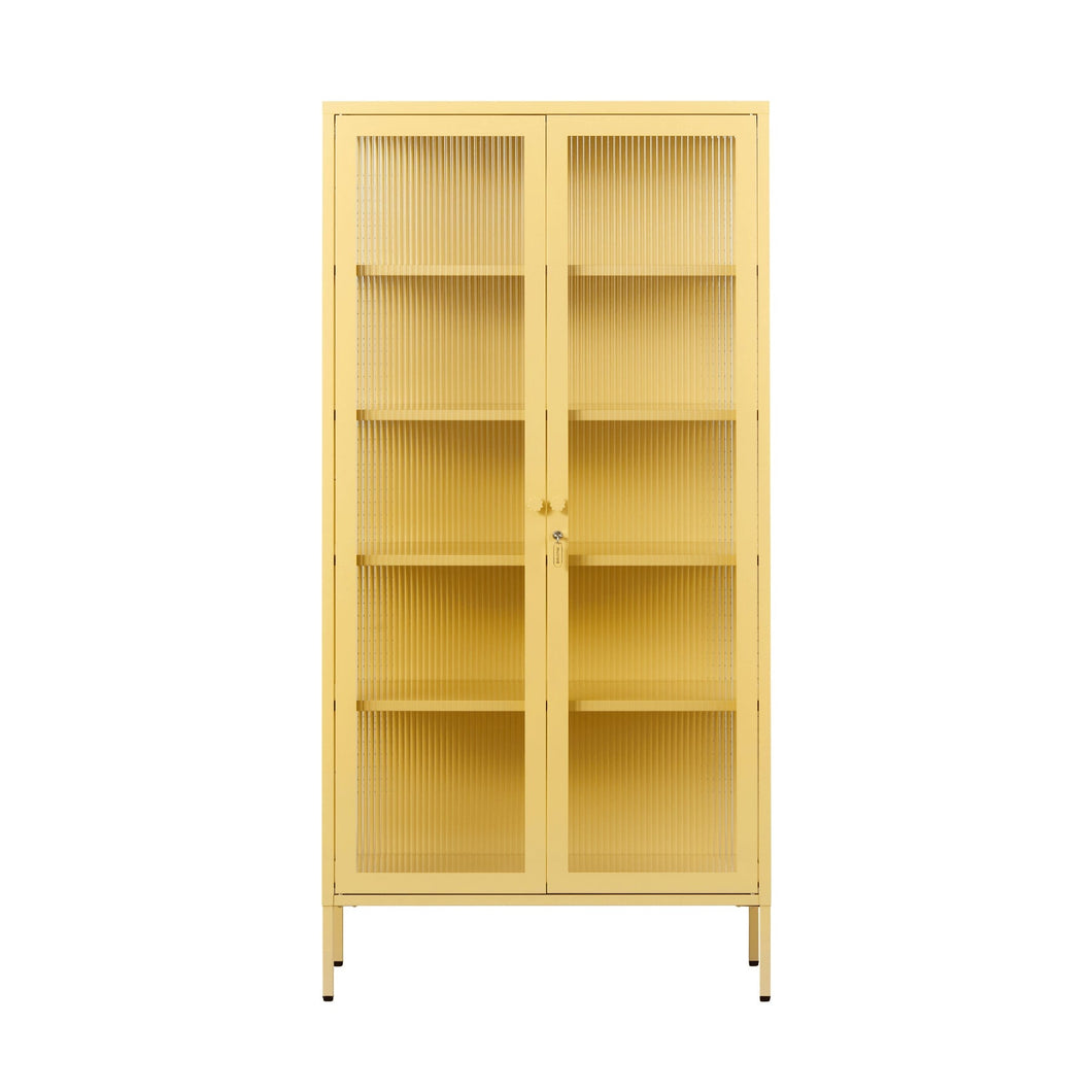 The Collector in Butter Cabinets Mustard Made US 