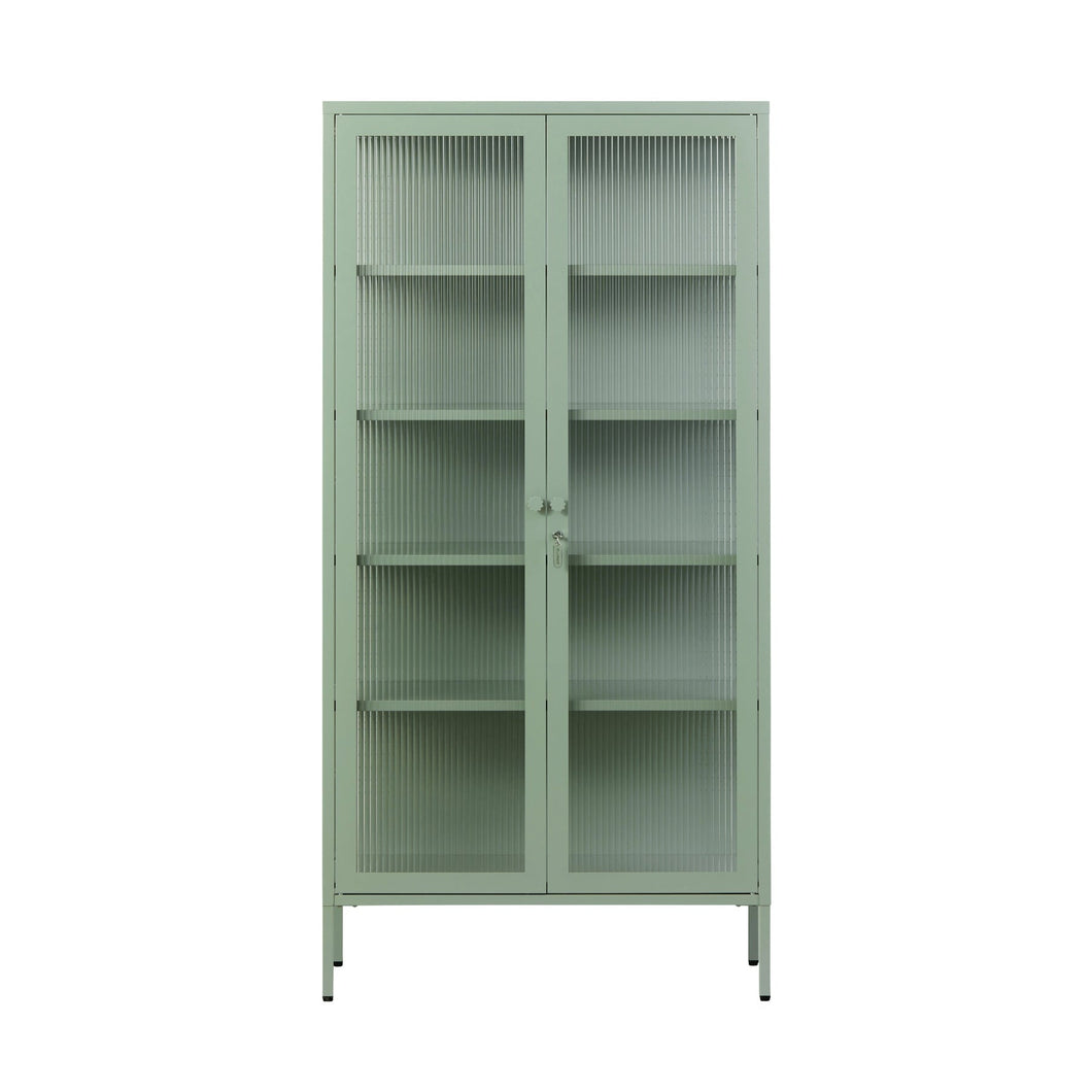 The Collector in Sage Cabinets Mustard Made US 