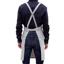 Load image into Gallery viewer, Blue Crossback Bib Apron Aprons Powered by People 
