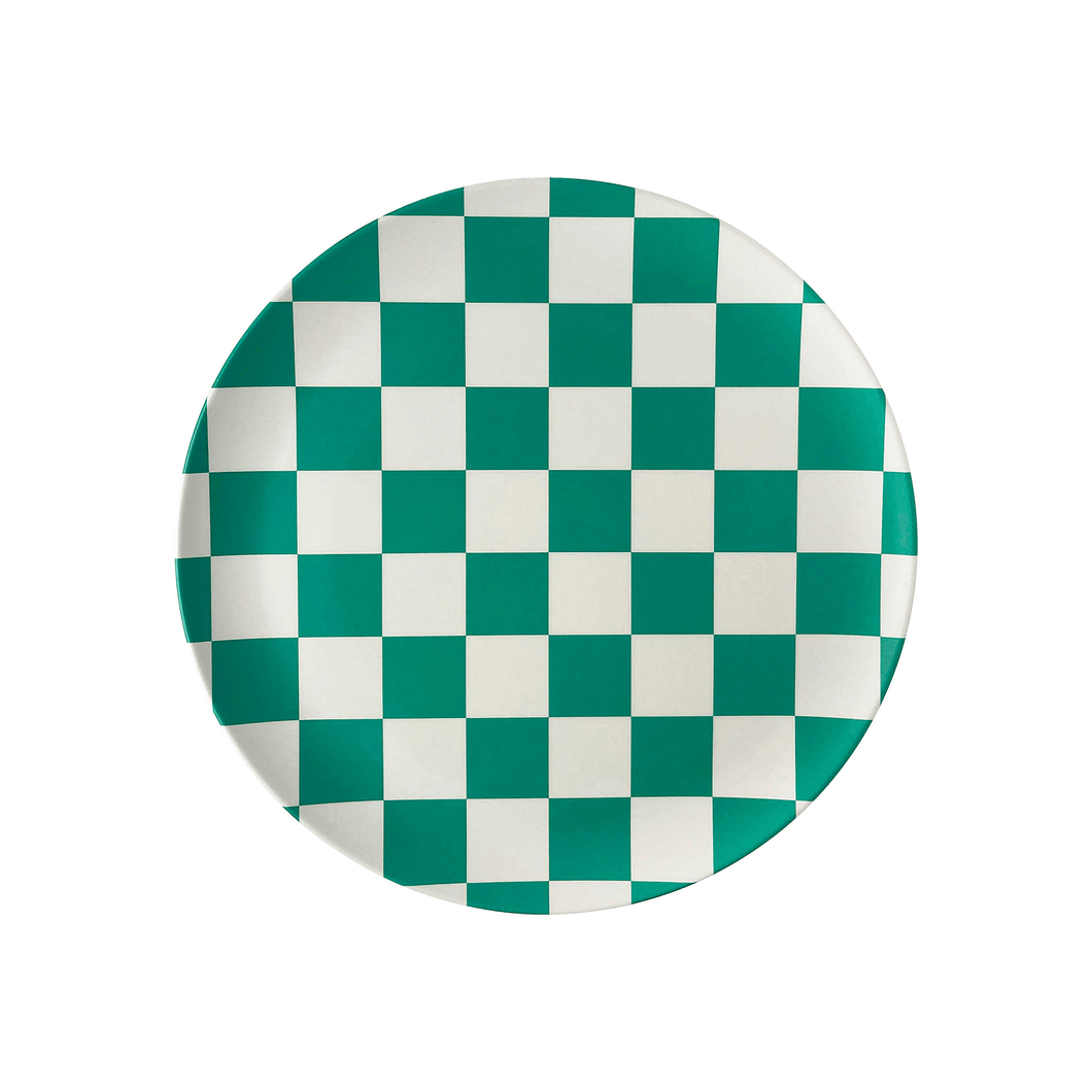 Green Check Side Plates, Set of 4 PLATES Xenia Taler 