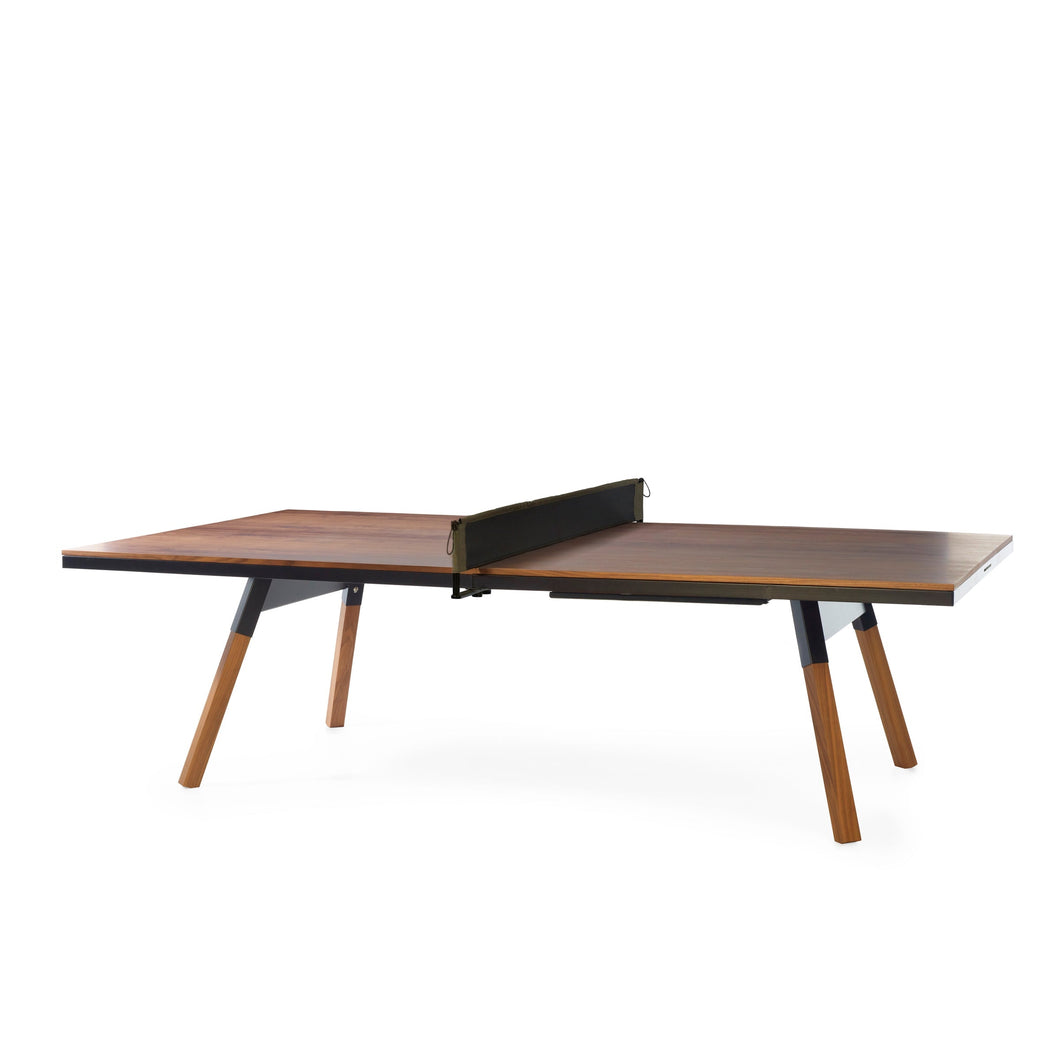 You and Me Ping Pong Table Game Tables & Accessories RS Barcelona Black Walnut 