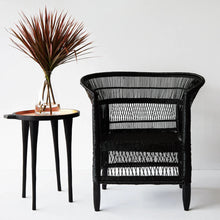 Load image into Gallery viewer, Malawi Cane Chair - Black Chairs Powered by People 
