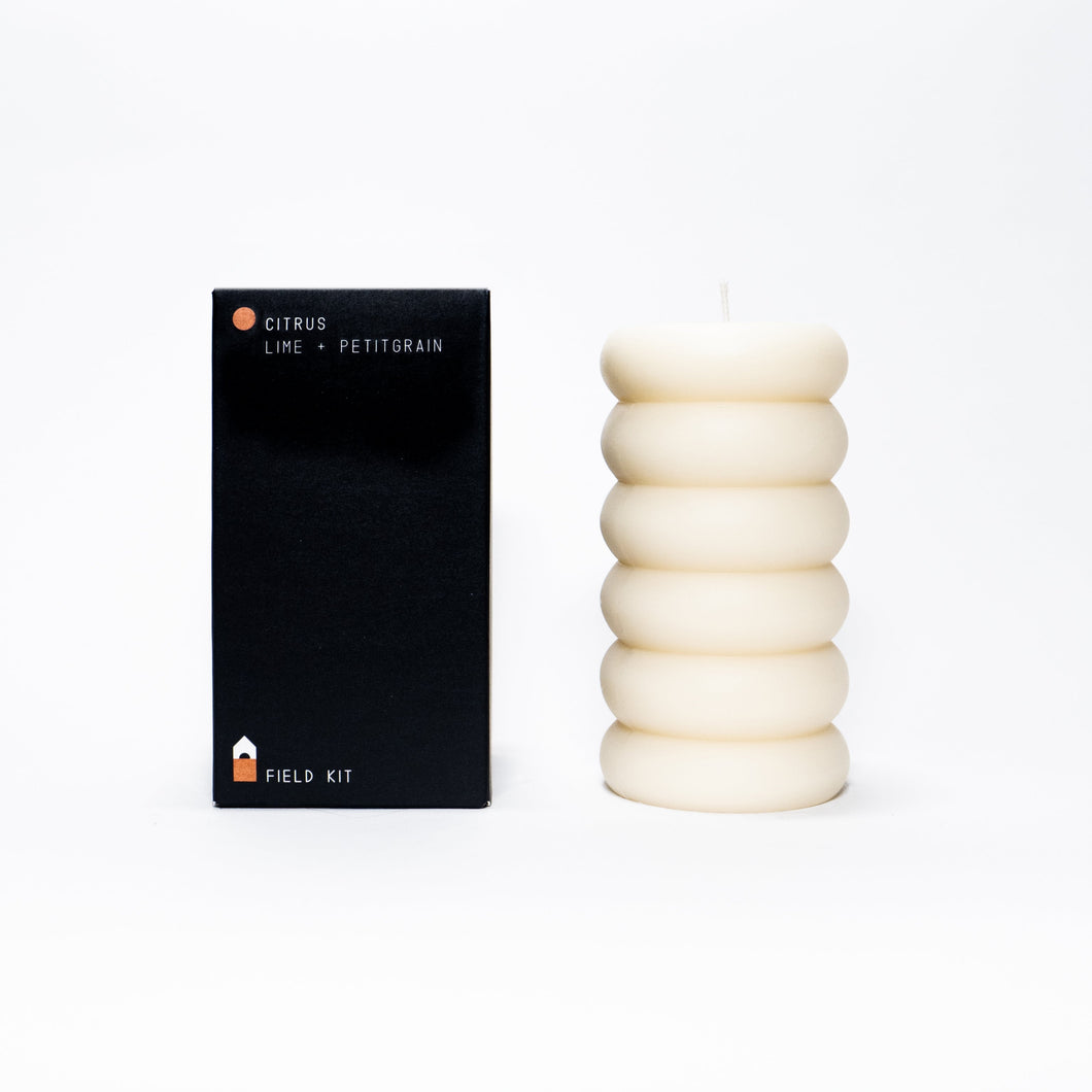 Citrus Pillar Candle Candles Powered by People 