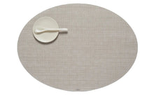 Load image into Gallery viewer, Bay Weave Placemat Placemats Chilewich Flax Oval 
