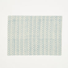 Load image into Gallery viewer, Block Print Graphic Placemat Set Table Linens Anchal Project Cobalt 
